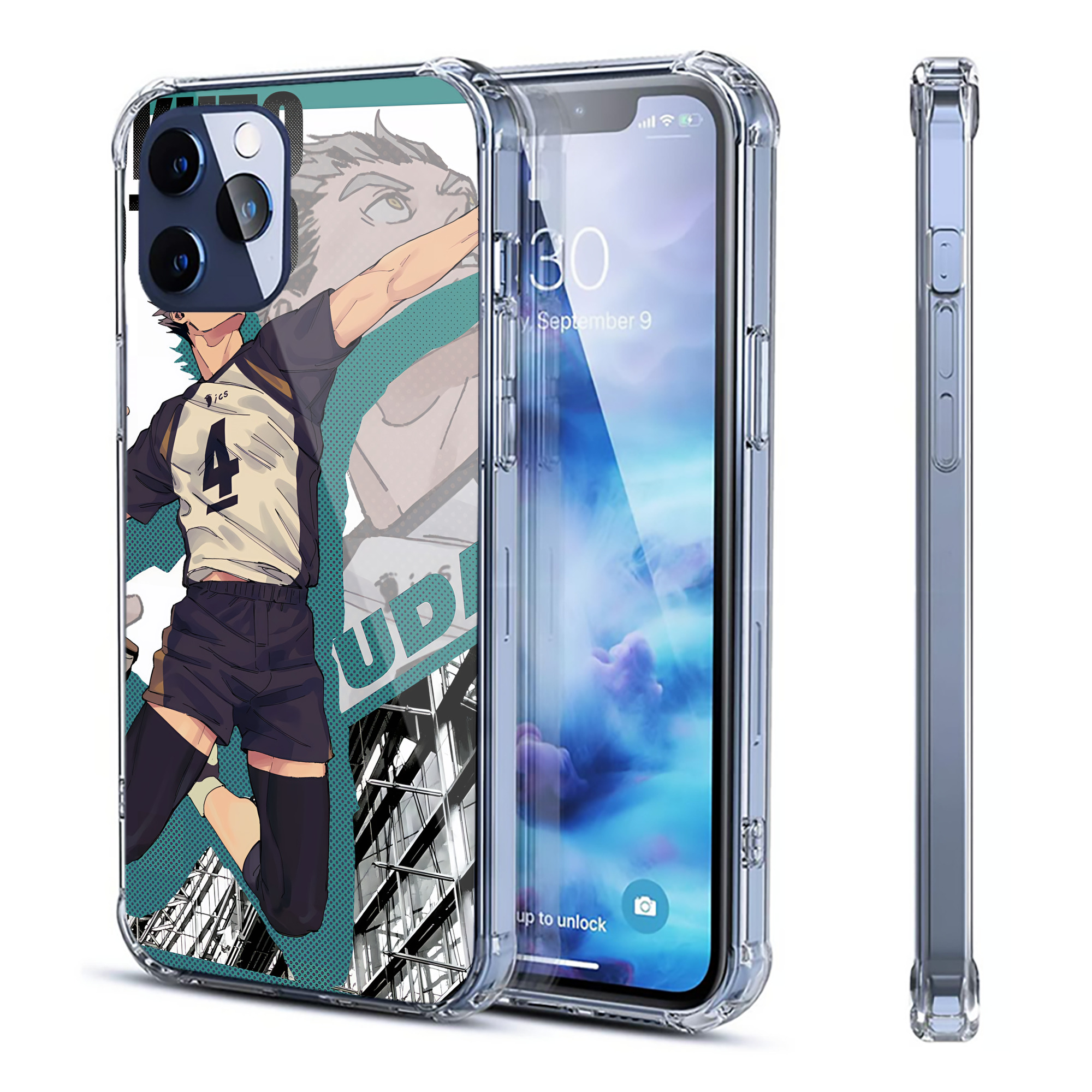 （画像用） ハイキュー!! Haikyu!! 【iPhone 12シリーズ対応】透明スマホケース（クリアソフトケース）